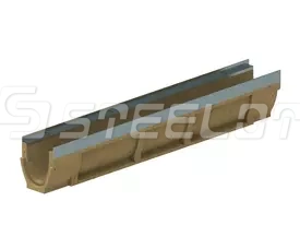 Лоток водоотводный полимербетонный SteePro PB DN100 H160
