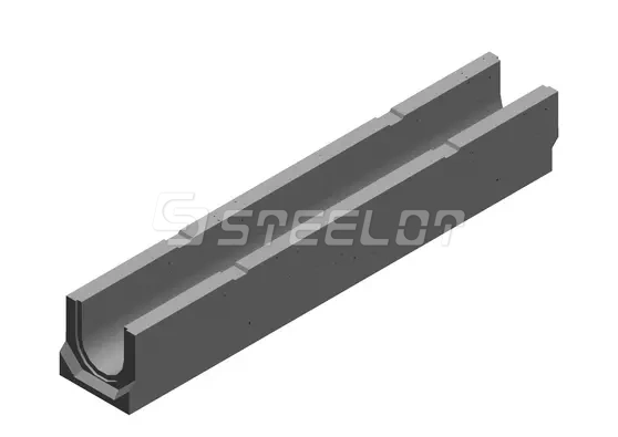 Лоток водоотводный бетонный SteePlus M DN100 H160