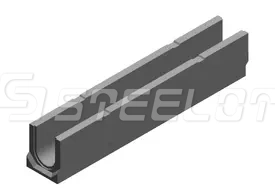 Лоток водоотводный бетонный SteePlus M DN100 H190