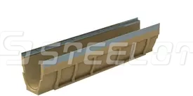 Лоток водоотводный полимербетонный SteePro PB DN150 H210