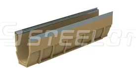 Лоток водоотводный полимербетонный SteePro PB DN150 H260