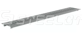 Решетка оцинкованная щелевая SteePlus DN100, кл. А15