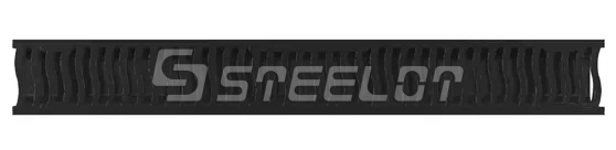 Лоток пластиковый SteePlain DN100 H100 в комплекте с пластиковой решеткой кл. А15