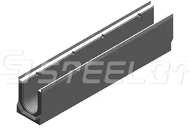 Бетонные водоотводные лотки SteePro DN150 с вертикальным выпуском