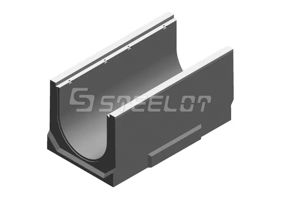 Бетонные водоотводные лотки SteePro DN400 с уклоном 0,5%