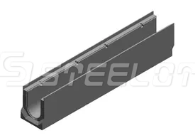 Лоток водоотводный бетонный SteePro DN100 H205, кл. E600