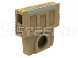 Пескоуловитель полимербетонный SteeBlock DN110 H620, кл. E600 (до H320)