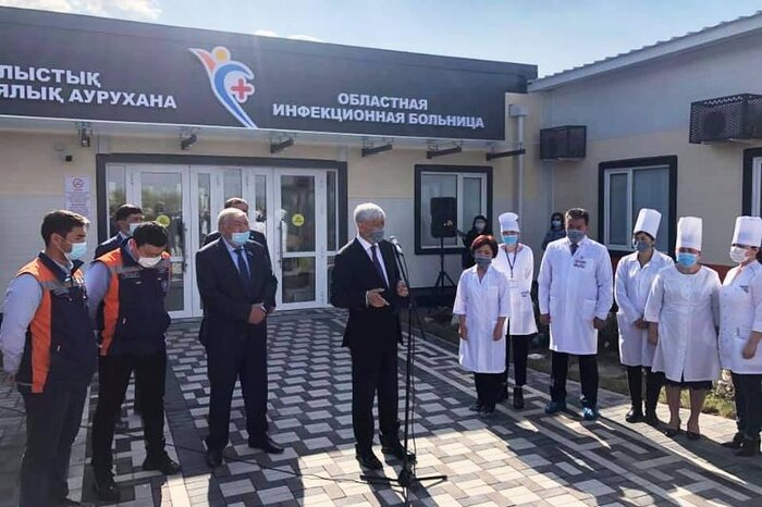 В Талдыкоргане открыли модульную инфекционную больницу, построенную за 55 дней!